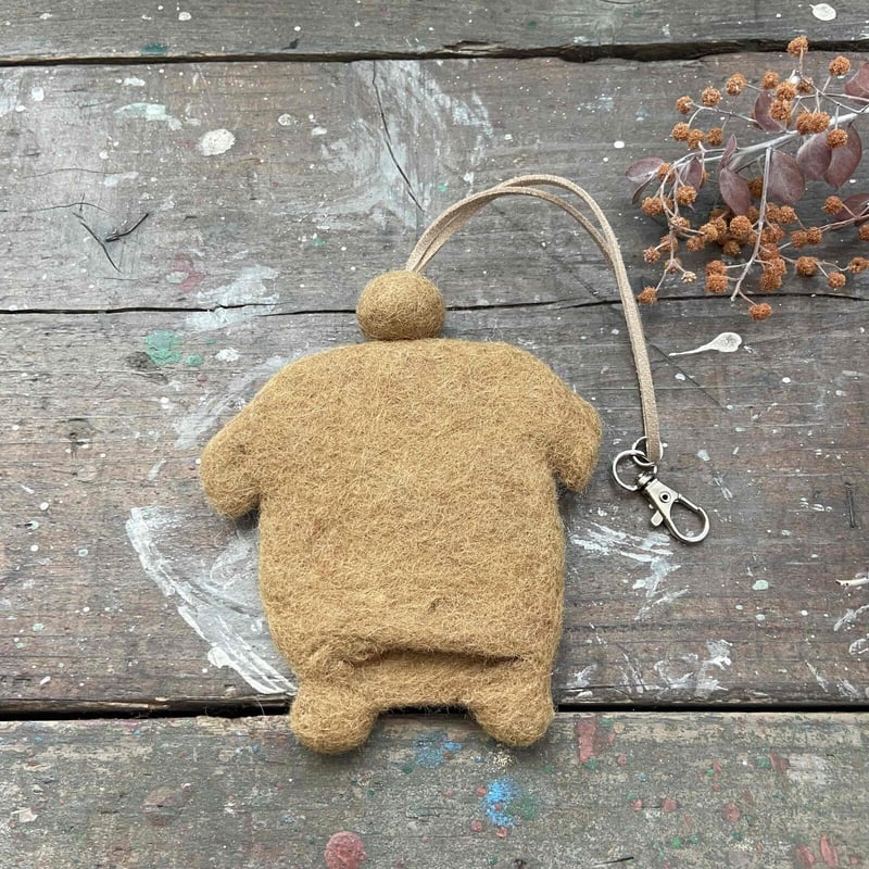 新作！羊毛 フェルト ペキニーズ 犬 キーケース ハンドメイド フェア