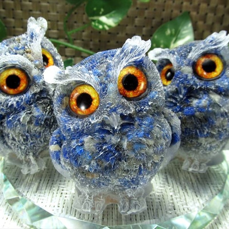 フクロウ型オルゴナイト | NOIR BLANC