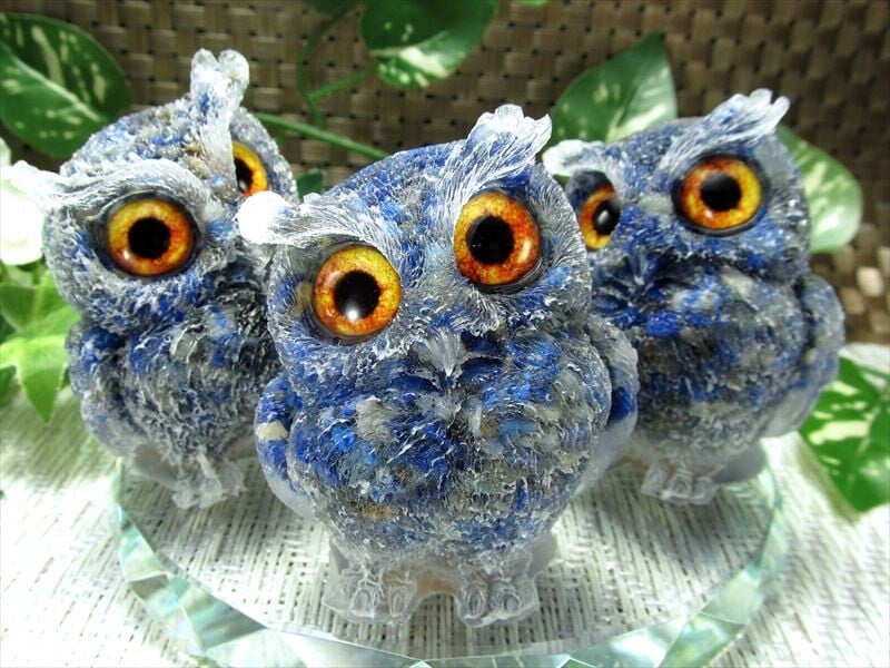 イベ価格特大★縁結び★目標達成幸せのフクロウオルゴナイト フクロウ型オルゴナイト | NOIR BLANC