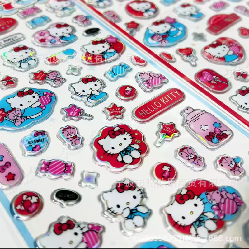 中古＆ほぼ未使用 Dきゃらロールシール 6種 グリッター加工 中古＆ほぼ