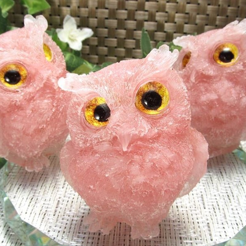 危険回避★身を守る輝くフクロウオルゴナイト フクロウ型オルゴナイト | NOIR BLANC