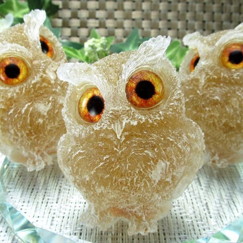 フクロウ型オルゴナイト | NOIR BLANC