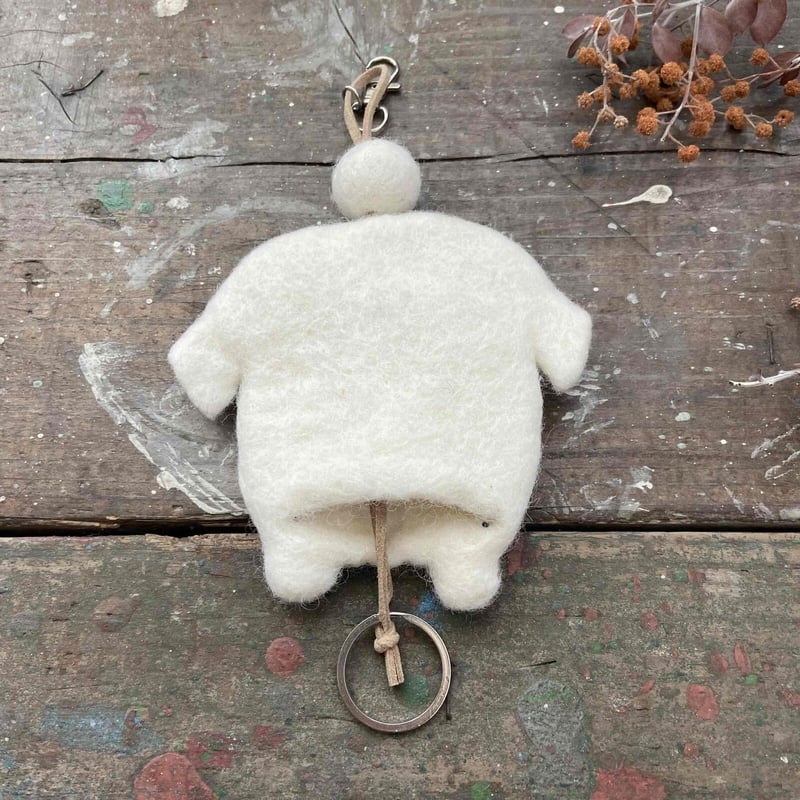 新作！羊毛 フェルト ペキニーズ 犬 キーケース ハンドメイド フェア