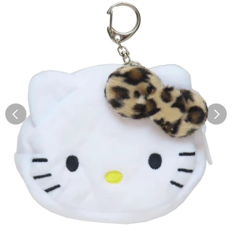 正規品】ハローキティ ミニフェイスポーチ ヒョウ柄ブラウン | NOIR BLANC