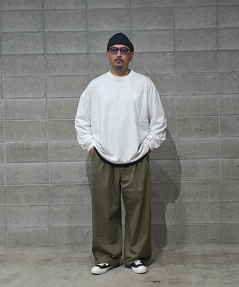TIGHTBOOTH | TBPR / LABEL LOGO L/S T-SHIRT | Wh