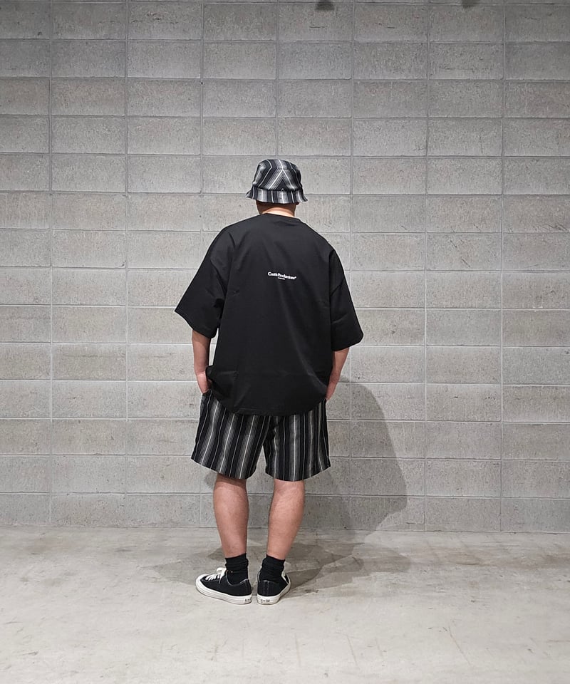 COOTIE | Dobby Chain Stripe Easy Shorts | Black