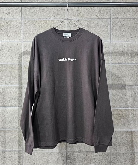 Work In Progress | L/S TEE | CHARCOAL