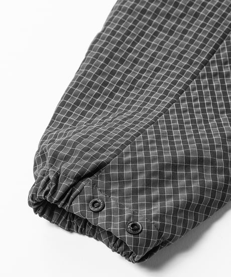 TIGHTBOOTH | TBPR / RIPPLE PLAID ANORAK | Black