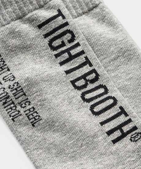 TIGHTBOOTH | LABEL LOGO SOCKS | BLACK