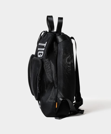 TIGHTBOOTH | TBPR / LOGO MESH KNAPSACK | Black