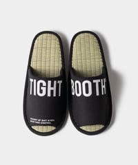 TIGHTBOOTH | BIG LABEL ROOM SANDAL | Black