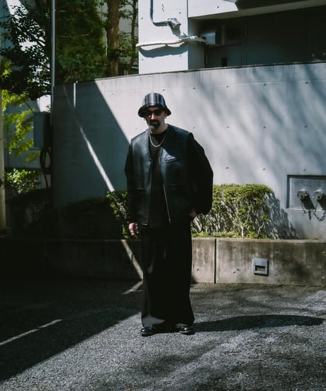 COOTIE | Dobby Chain Stripe Bucket Hat | Black