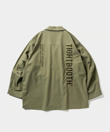 TIGHTBOOTH | LABEL LOGO BDU SHIRT | OLIVE