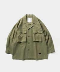 TIGHTBOOTH | LABEL LOGO BDU SHIRT | OLIVE