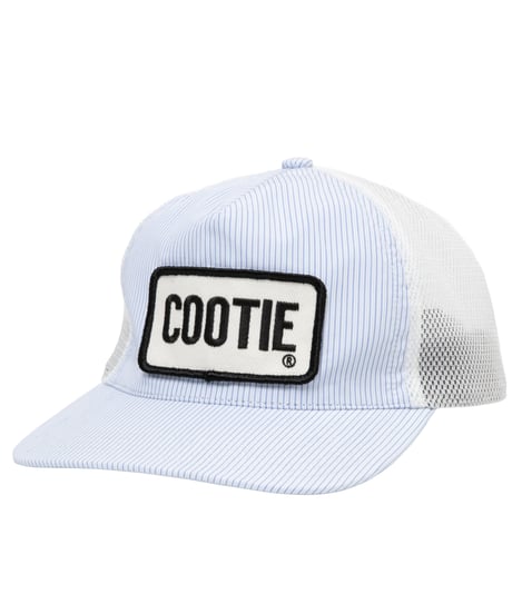 𝐂𝐎𝐎𝐓𝐈𝐄 | Stripe Broad 5 Panel Mesh Cap | Saxe