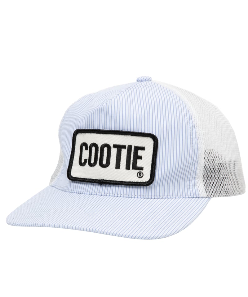 cootie キャップ 𝐂𝐎𝐎𝐓𝐈𝐄 | Stripe Broad 5 Panel Mesh Cap | Saxe |