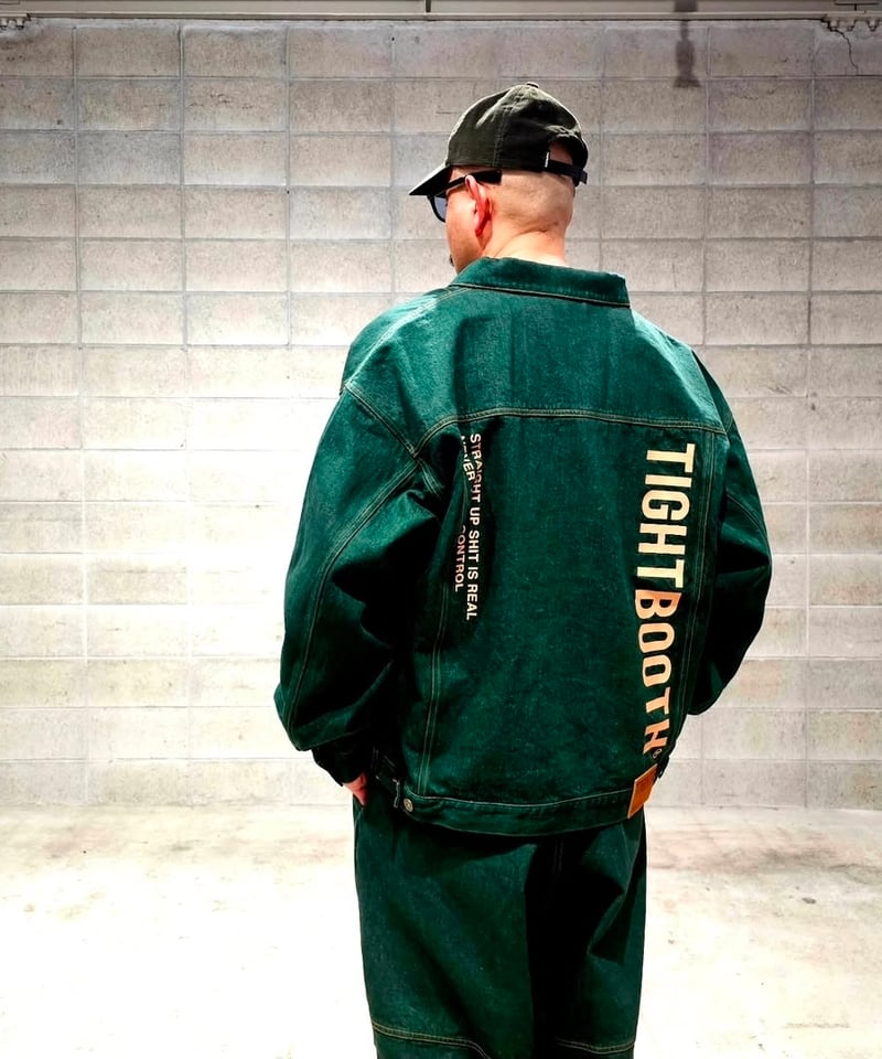 TIGHTBOOTH | DENIM BALLOON PANTS | Dark Green |