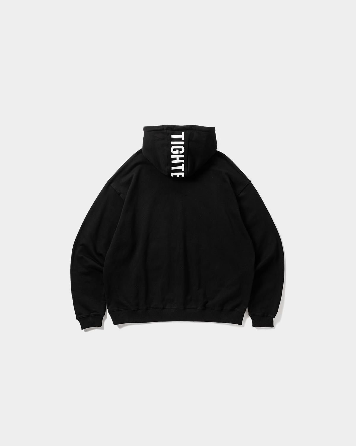 TIGHTBOOTH | HOODED LOGO SWEAT | BLACK | Work I
