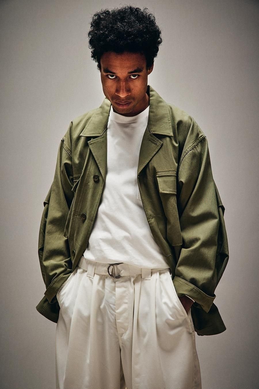 ジャケット・アウター TIGHTBOOTH LABEL LOGO BDU SHIRT TIGHTBOOTH | LABEL LOGO BDU SHIRT | OLIVE | Wor