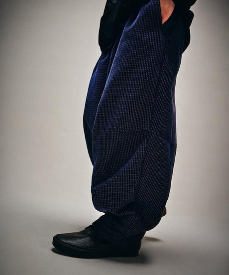 TIGHTBOOTH | DOT CORD BALLOON PANTS | BLACK