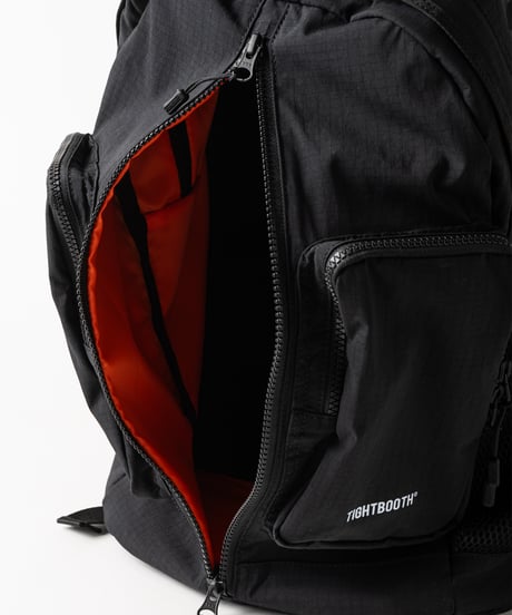 TIGHTBOOTH | TBPR / DOUBLE POCKET RIPSTOP BACKPACK | Black