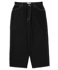 𝐂𝐎𝐎𝐓𝐈𝐄 | Cotton Serge 5Pocket Extra Baggy Pants | Black x White