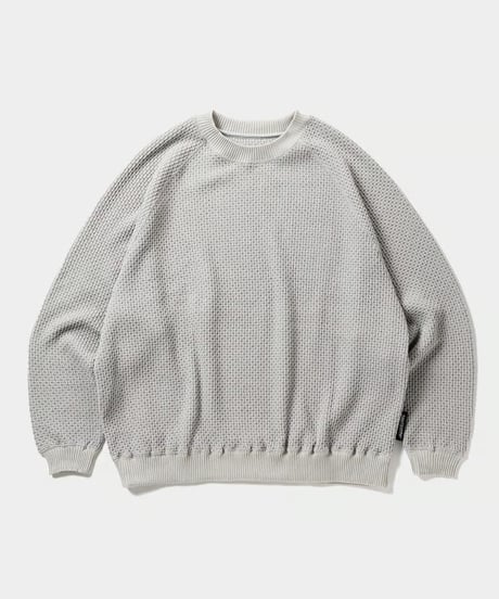 TIGHTBOOTH | CHAIN CREW KNIT | GREY