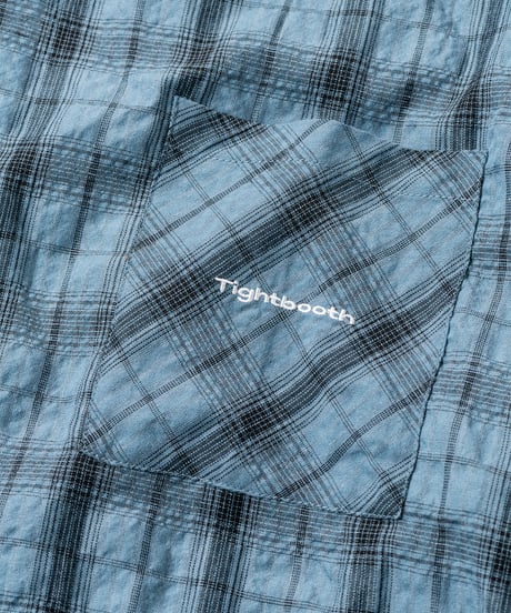 TIGHTBOOTH | TBPR / PLAID S/S SHIRT | Sax