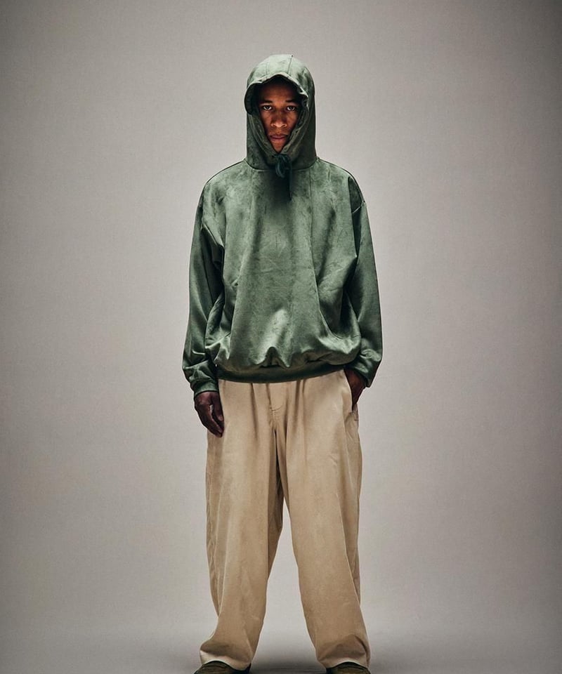 TIGHTBOOTH | SUEDE HOODIE | BLACK | Work In Pro