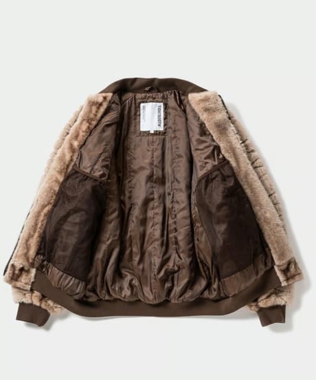 TIGHTBOOTH | T QUILT FUR MA-1 | BROWN
