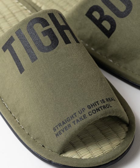 TIGHTBOOTH | BIG LABEL ROOM SANDAL | Olive