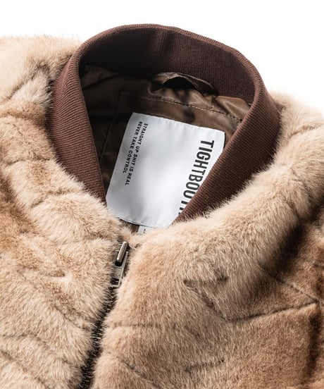 TIGHTBOOTH | T QUILT FUR MA-1 | BLACK