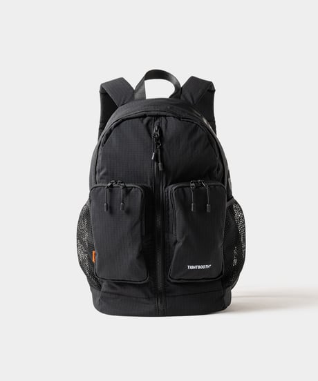 TIGHTBOOTH | TBPR / DOUBLE POCKET RIPSTOP BACKPACK | Black
