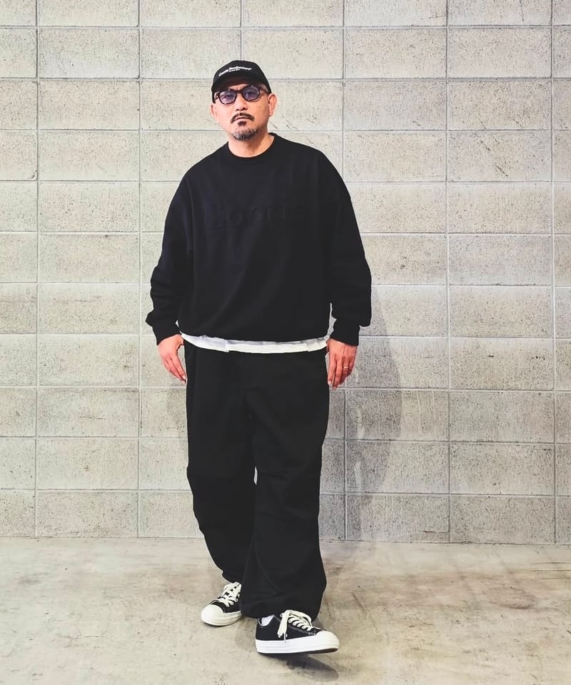 COOTIE | Ny/Wo Twill Utility Wide Easy Trousers