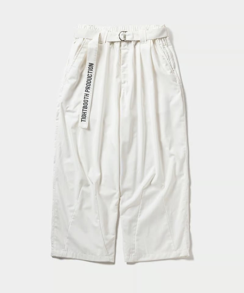 TIGHTBOOTH | BAGGY SLACKS | WHITE | Work In Pro