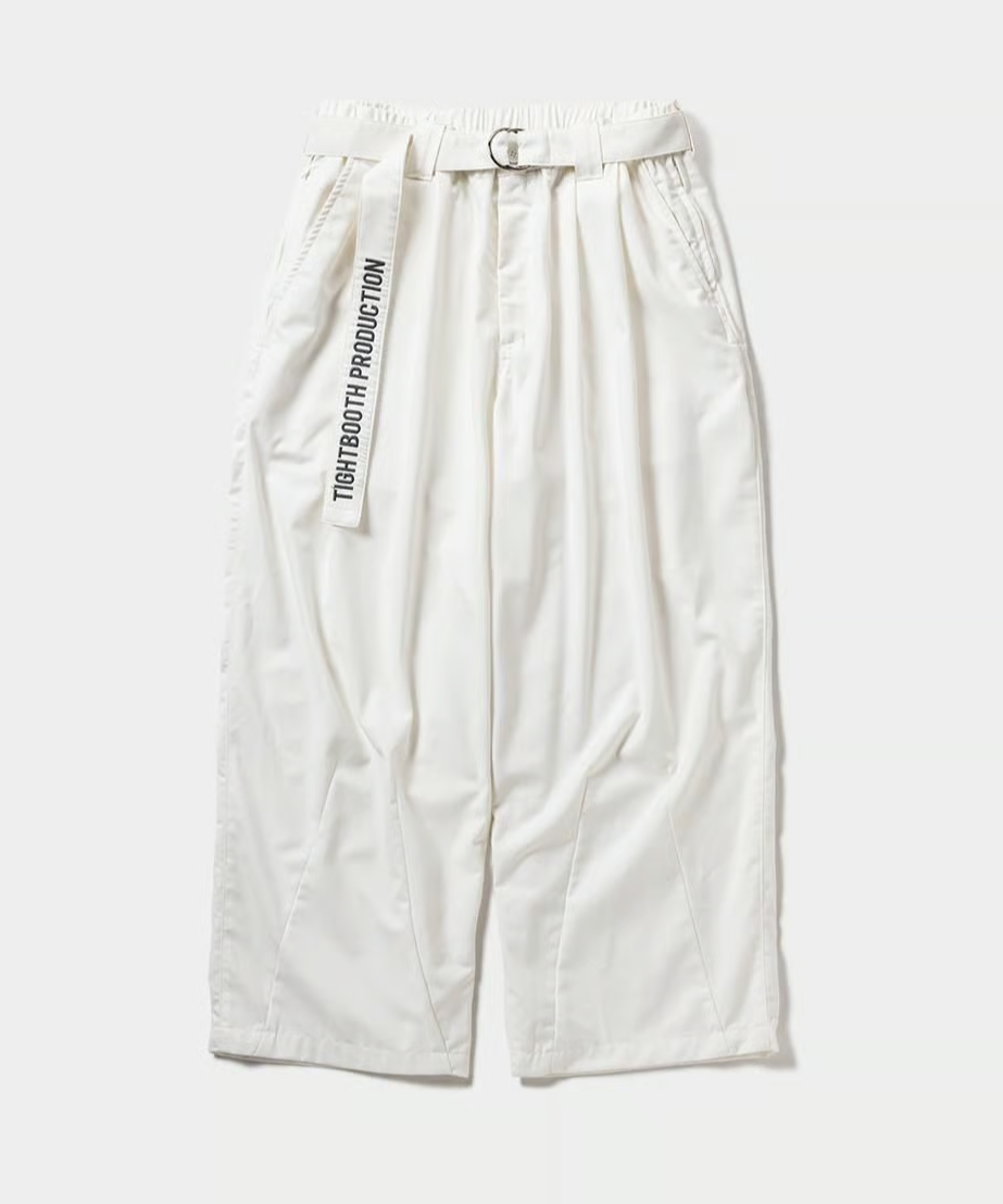 TIGHTBOOTH PRODUCTION バギーパンツ TIGHTBOOTH | BAGGY SLACKS | WHITE | Work In Pro