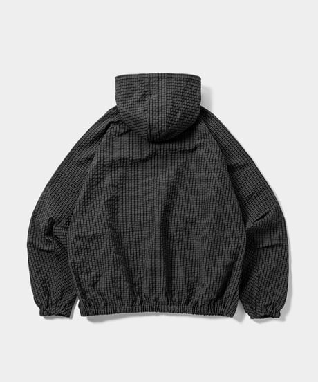 TIGHTBOOTH | TBPR / RIPPLE PLAID ANORAK | Black