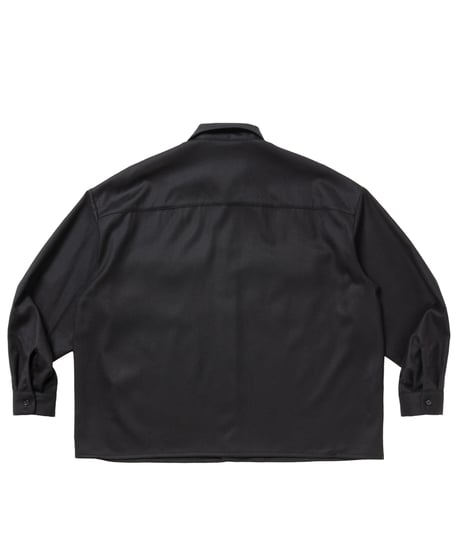 𝐂𝐎𝐎𝐓𝐈𝐄 | Wool Flano L/S Work Shirt | Black