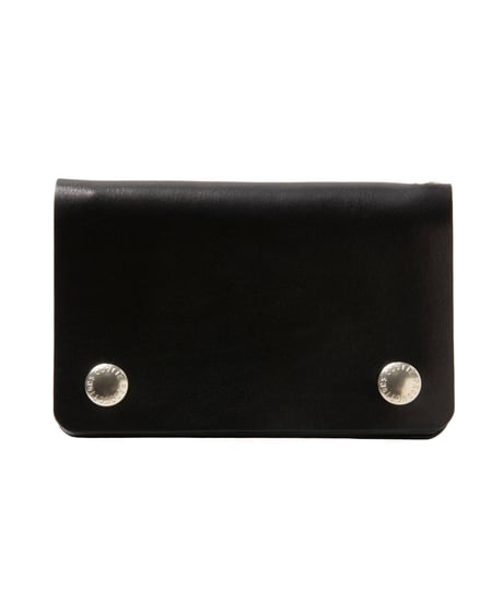 COOTIE | Leather Trucker Wallet | Black