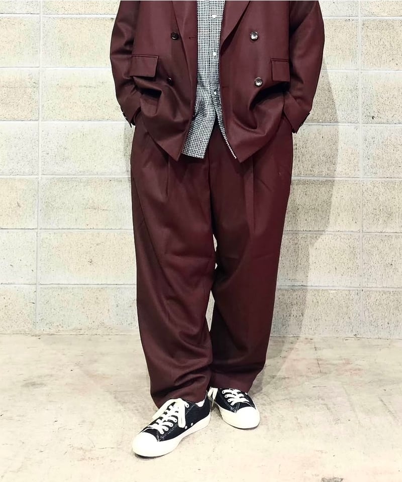 𝐂𝐎𝐎𝐓𝐈𝐄 | T/W Twill 2 Tuck Wide Easy Trousers |