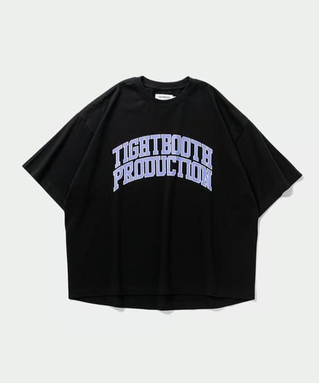 TIGHTBOOTH | COLLEGE S/S T-SHIRT | BLACK