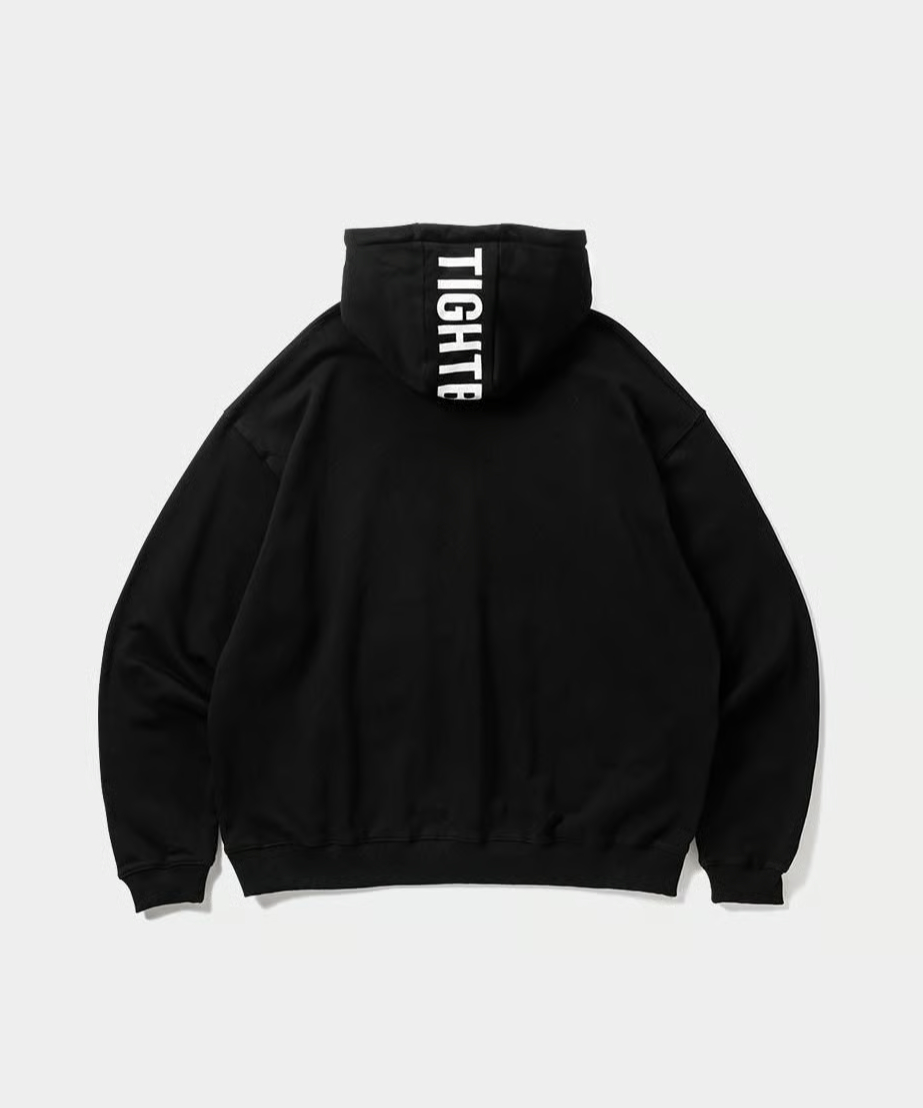 𝐓𝐈𝐆𝐇𝐓𝐁𝐎𝐎𝐓𝐇 | HOODED LOGO SWEAT | BLACK | Work I