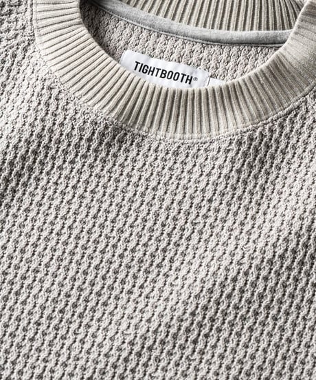TIGHTBOOTH | CHAIN CREW KNIT | GREY