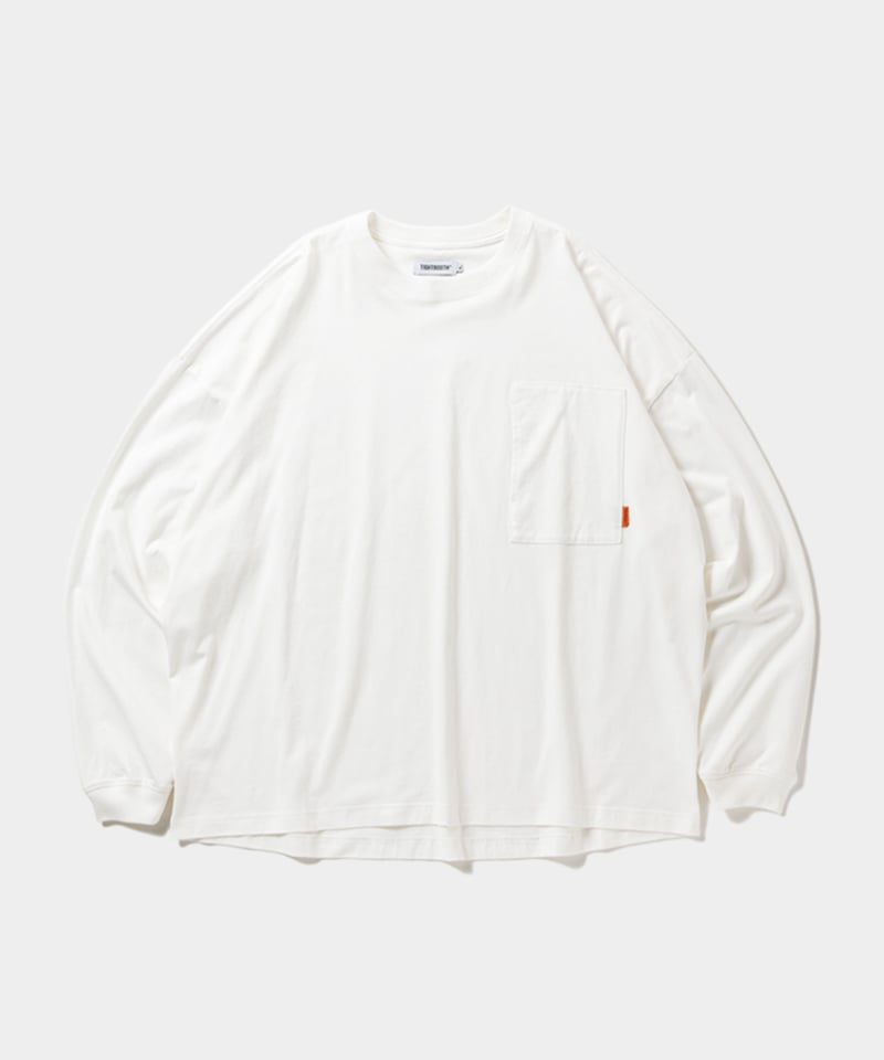 TIGHTBOOTH | TBPR / LABEL LOGO L/S T-SHIRT | Wh