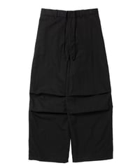 𝐂𝐎𝐎𝐓𝐈𝐄 | N/C Twill Utility Wide Easy Trousers | Black