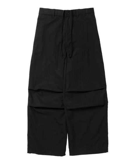 𝐂𝐎𝐎𝐓𝐈𝐄 | N/C Twill Utility Wide Easy Trousers | Black