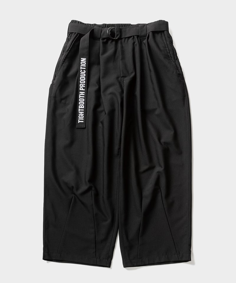TBPR BAGGY SLACKS Lサイズ ベルト付き TIGHTBOOTH | TBPR / TRO BAGGY SLACKS | Black |