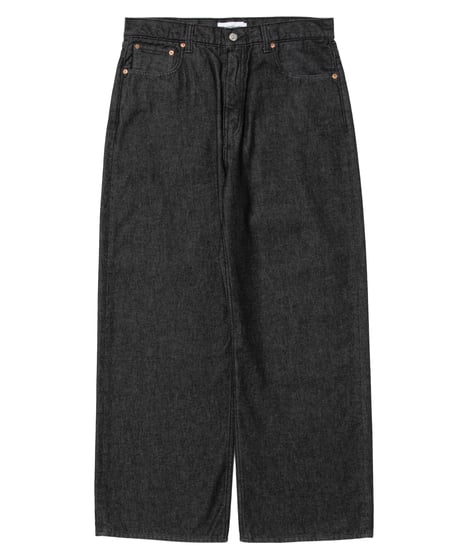 COOTIE | 12.5oz Denim 5 Pocket Square Leg Pants | Black