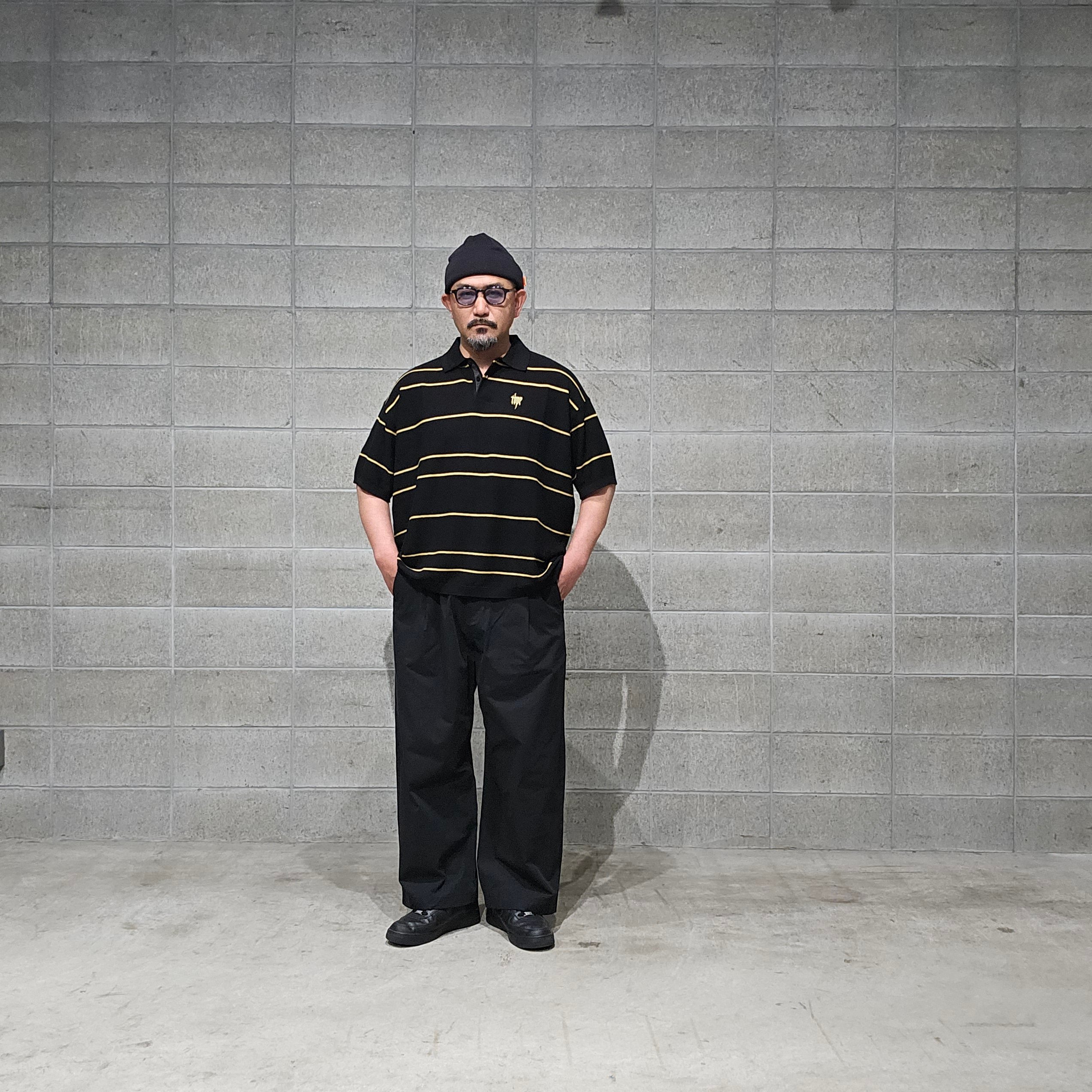 𝐓𝐈𝐆𝐇𝐓𝐁𝐎𝐎𝐓𝐇 | TBPR / BORDER KNIT POLO | Brick |