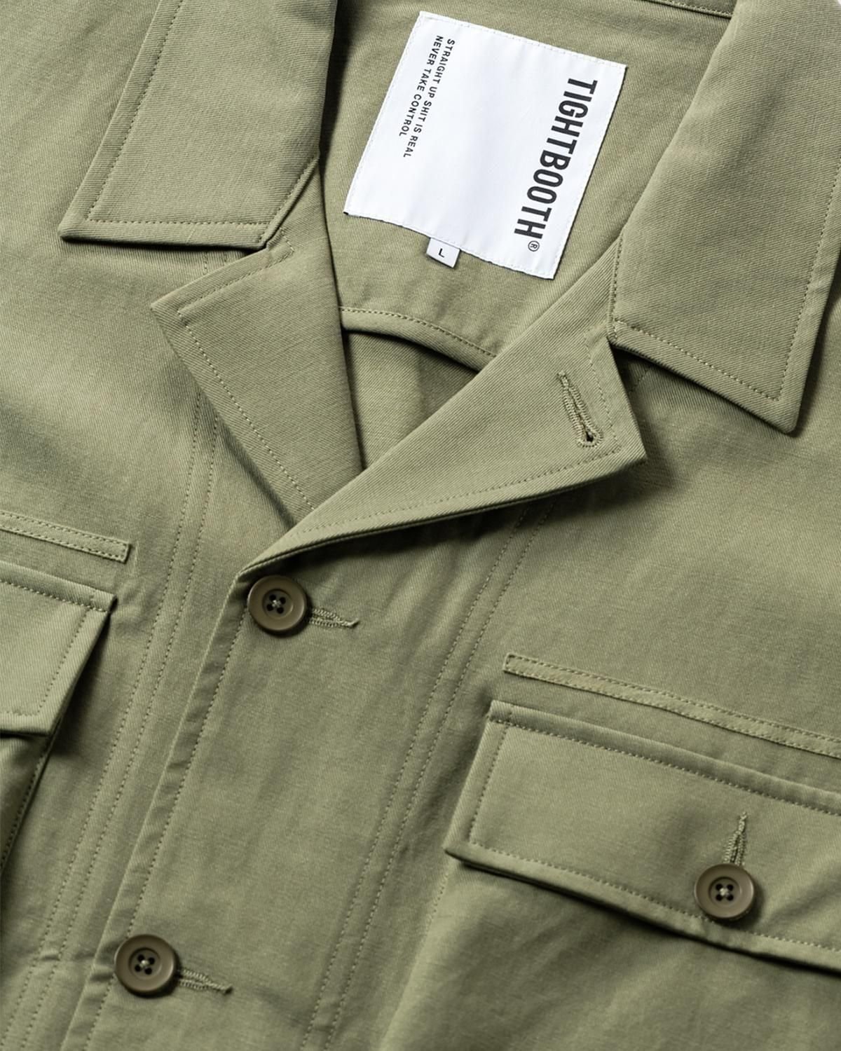 TIGHTBOOTH | LABEL LOGO BDU SHIRT | OLIVE | Wor
